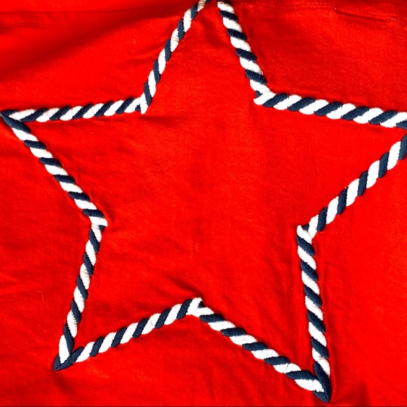 4th of JULY! LANDS' END patriotic cotton halter top July 4th Women's Medium - Picture 8 of 10